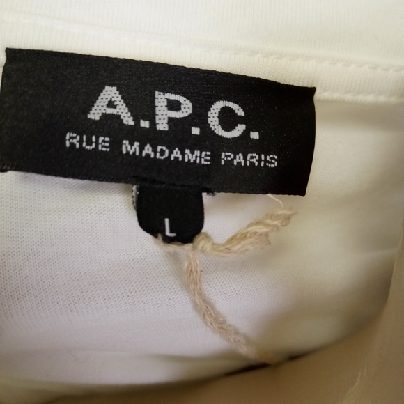 A.P.C. Unisex Melrose Pl T-shirt L - Picture 6 of 8